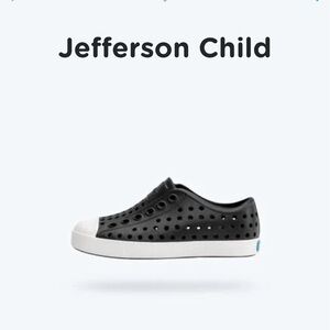 Native Jefferson Kids Black Sneakers